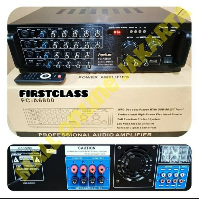 Ampli bluetooth firstclass fc a6800 power mixer fca 6800 original