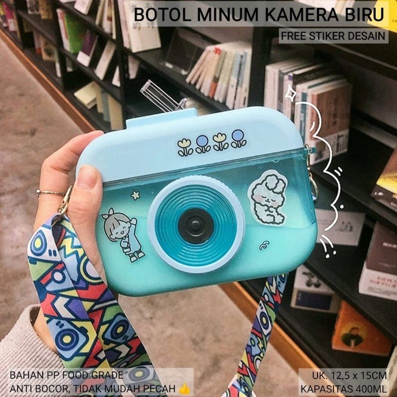 BOTOL MINUM KAMERA 400ML / BOTOL MINUM UNIK-2