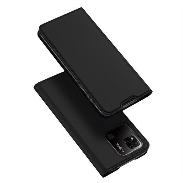 REDMI 10A / 9C COVER DUX DUCIS SKIN PRO FLIP LEATHER SOFTCASE - BLACK