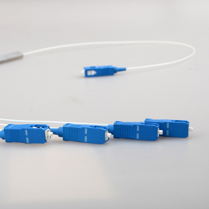 TERBARU Passive Splitter 1x4 Fiber Optic Splitter Mini PLC 1*4 SC UPC FTTH PLC Splitter [Bisa COD]