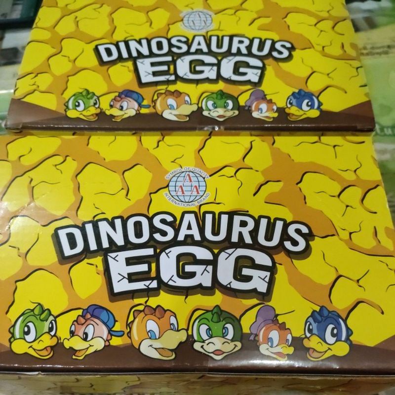 dinosaurus egg cokelat compound bentuk telur isi 30 pcs