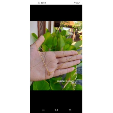 kalung perak lapis emas kalung permata