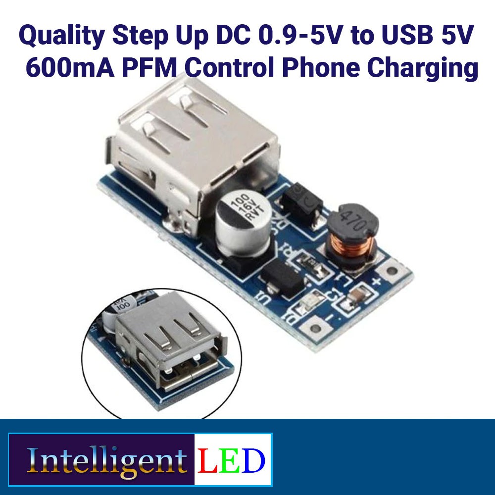 Quality Step Up DC 0.9-5V to USB 5V 600mA PFM Control Phone Charging