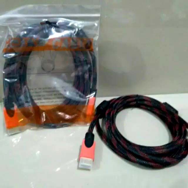 kabel HDMI to HDMI Cable 5 M serat jaring