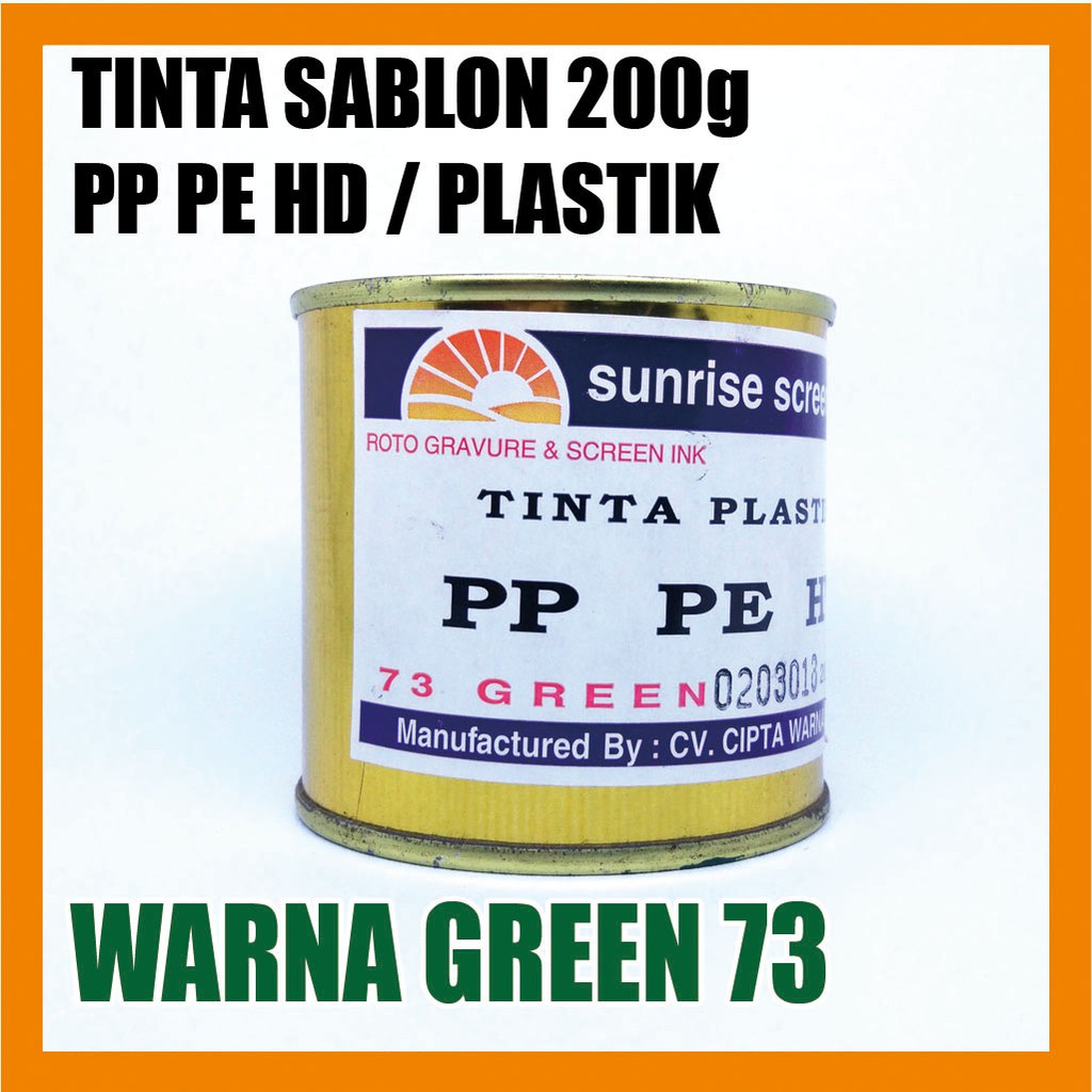 

Tinta Sablon Plastik PPHD 73 GREEN 200g