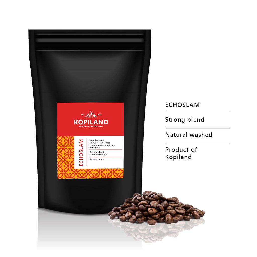 

kopi coffee ECHOSLAM strong house blend KOPILAND