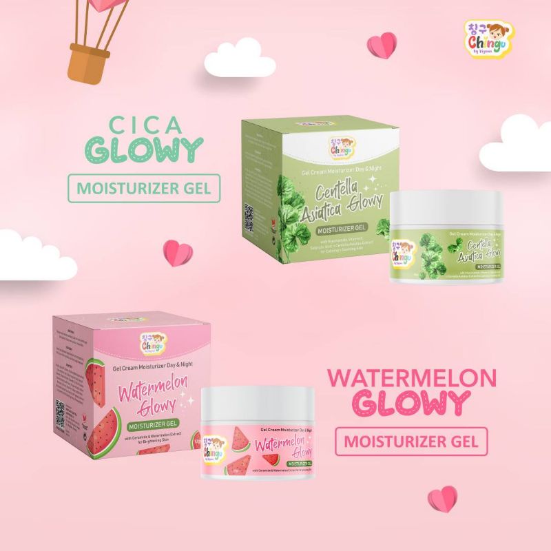 (DIST RESMI) Moisturizer Gel Chingu by Kiyowo Gel Cream Moisturizer Day and Night Cica Centella Asia