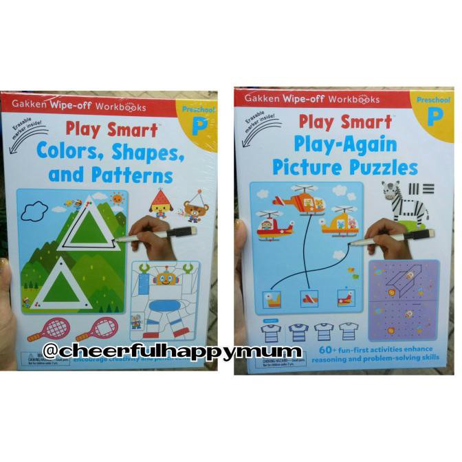 Gakken Wipe Clean / Gakken Wipe Off / Gakken Play Smart - Colors, Shapes