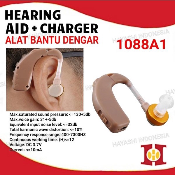 Alat Bantu Dengar Hearing Aid Cas USB Charge Pengeras Suara Telinga