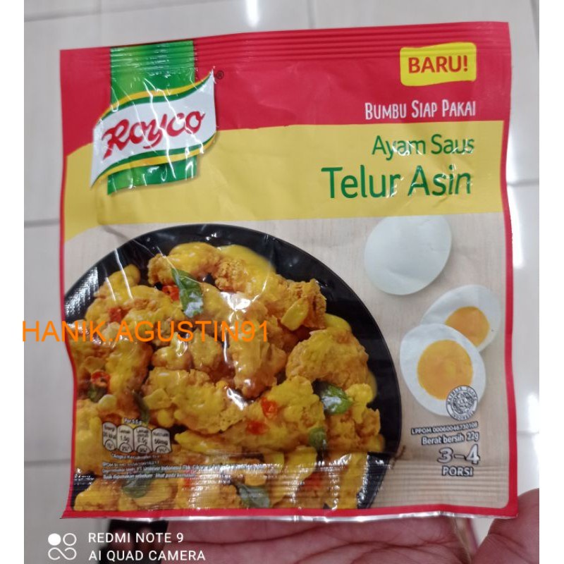 

Royco Bumbu Ayam Saus Telur Asin 22 gr SS91