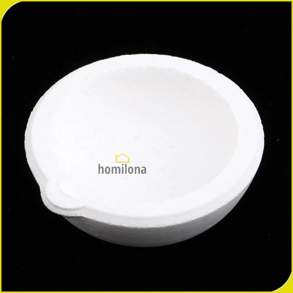 Wadah Leleh Perkakas High Temperature Quartz Silica Melting Dish Bowl Pot - Segolike SG22 - White