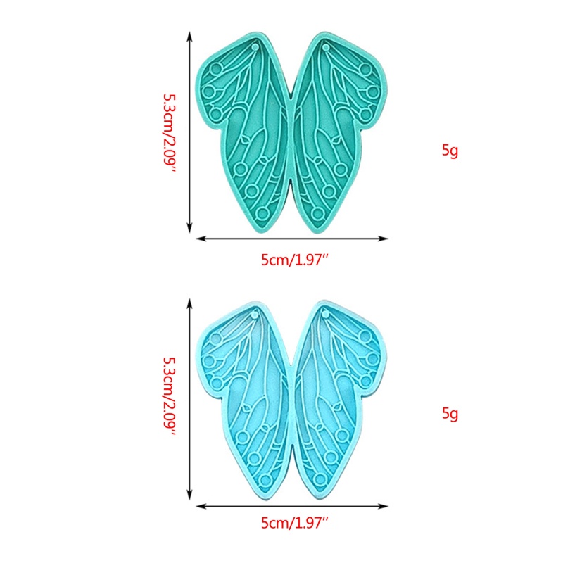 Siy Cetakan Resin Epoksi Bentuk Sayap Kupu-Kupu Bahan Silikon Untuk Membuat Perhiasan Handmade DIY