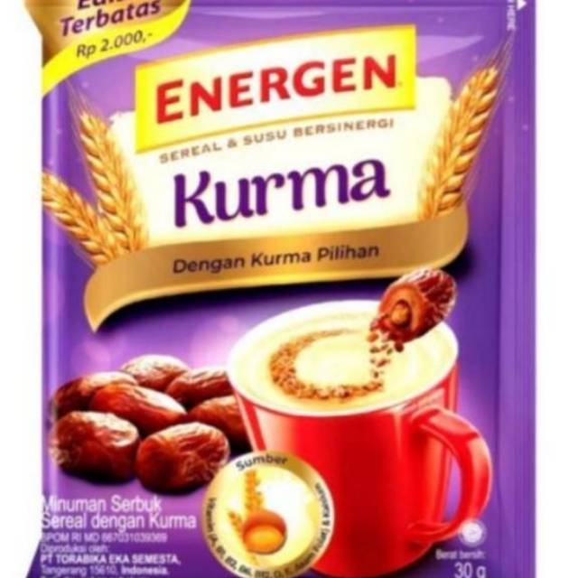 

ENERGEN KURMA 10 Sachet