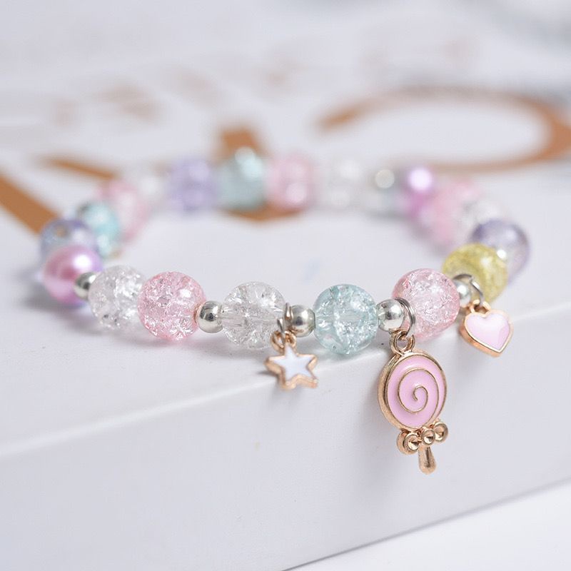 Gelang Unicorn Pearl Anak Premium Korea Pink Kado Pink Lucu Ulang Tahun Perempuan