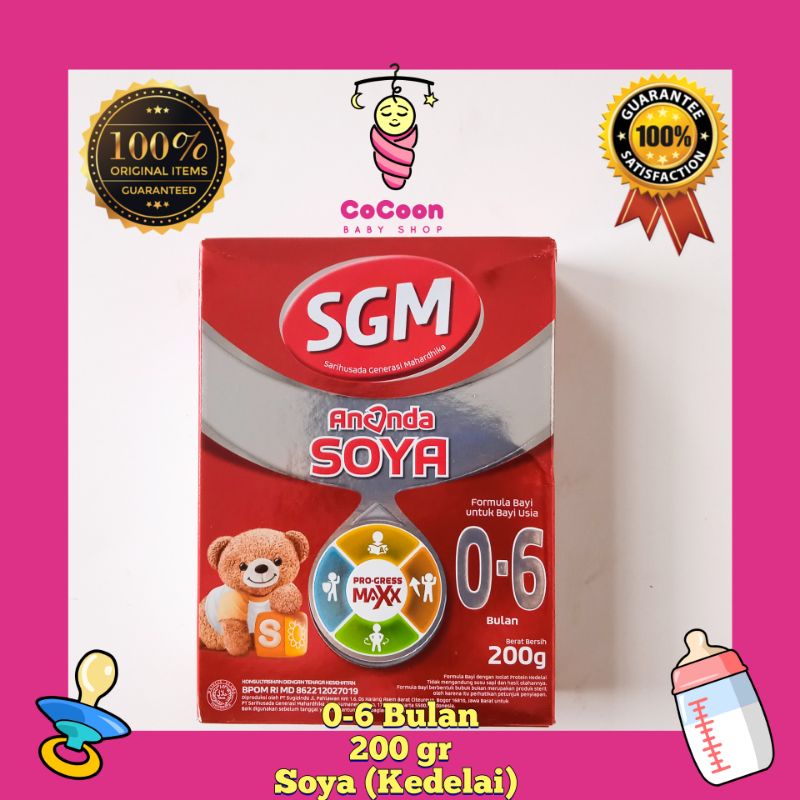 Susu Alergi Bayi SGM Ananda Soya 1 0-6 Bulan 200 g 200g