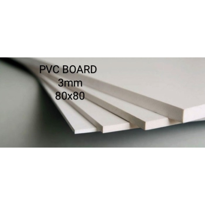 PVC Board/ PVC Foam Board 3mm Ukuran 80 cm x 80 cm
