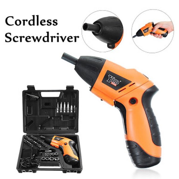 Cordless Screwdriver 45 Pcs / Bor Obeng Electrik / Tools Multifungsi Mesin Bor Cordless
