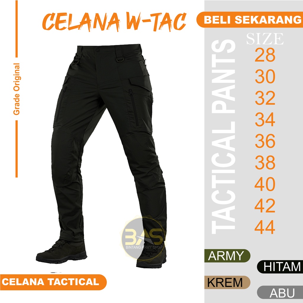 CELANA PANJANG CARGO JOGER TACTICAL W-TAC PDL PANJANGTERJANGKAU