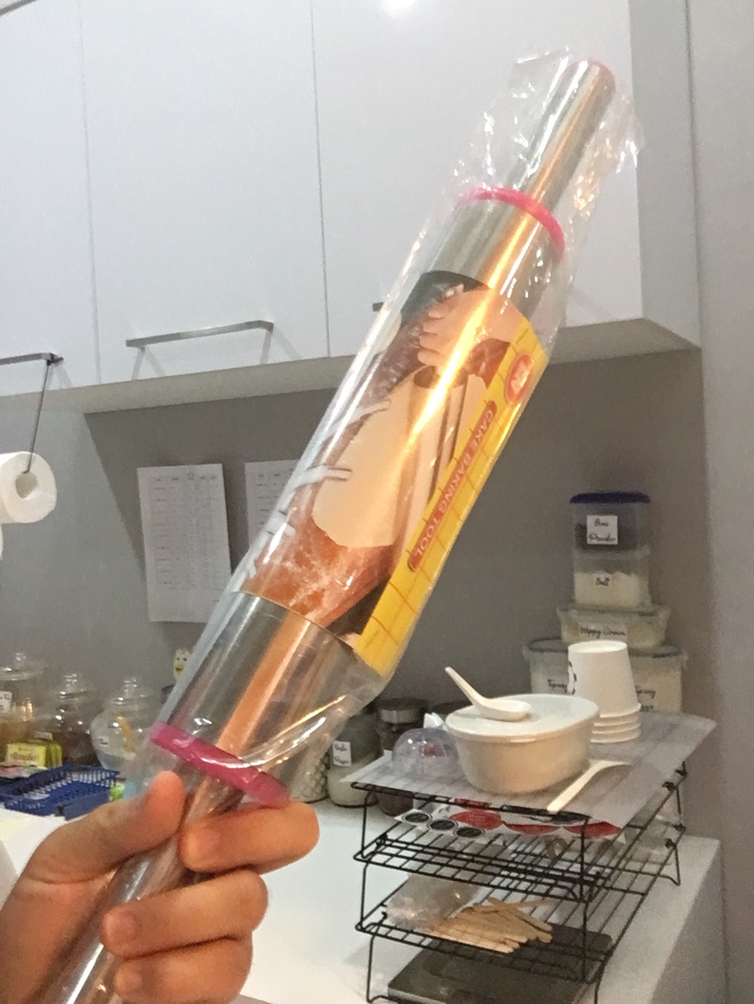 Adjustable Rolling Pin Premium Penggiling Adonan Stainless Steel