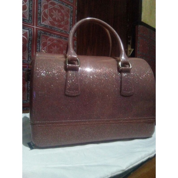 preloved furla jelly candy