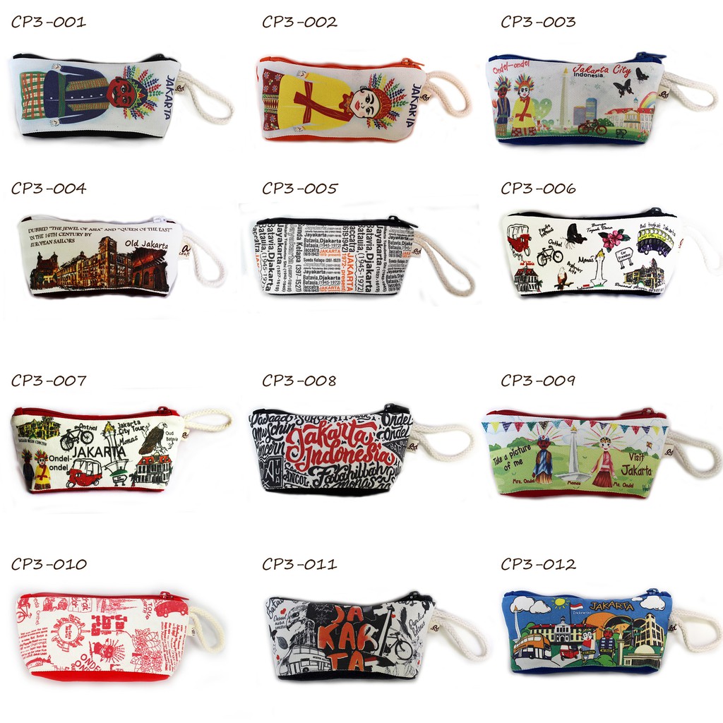 

Pouch Tempat Pensil Kanvas Souvenir Oleh oleh Khas Jakarta (CP3)