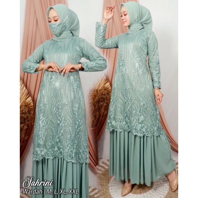 REALPICT GAMIS SAHRINI / GAMIS TUTU SERUTY / GAMIS PESTA / GAMIS KEKINIAN / GAMIS MEWAH