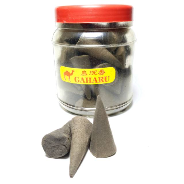 ( NEW ) Dupa Gaharu / Hio Kerucut Toples Cap Onta Warna Hitam