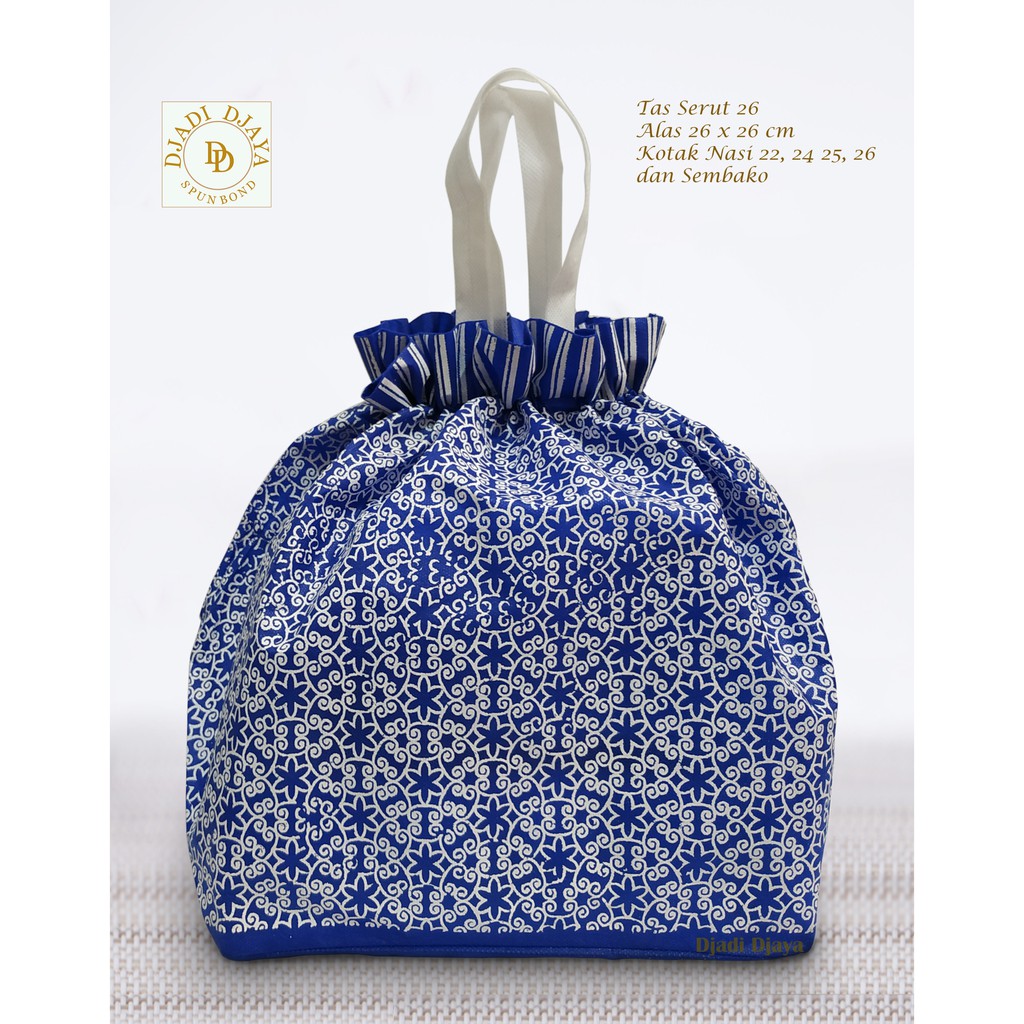 

Tas Hajatan Goodie Bag Serut 26 Batik Tunik Biru