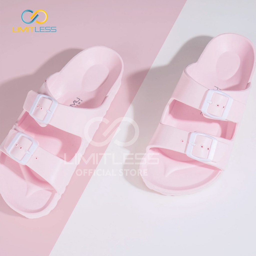 Zerolimit - Sandal Slip On Wanita Kekinian Sendal Strap Wanita Viral Sandal Slop Cewek Eva Lentur