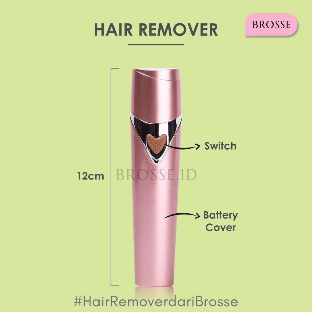 READY STOCK - Brosse HairRemover ORIGINAL + BERGARANSI - White &amp; Rosegold