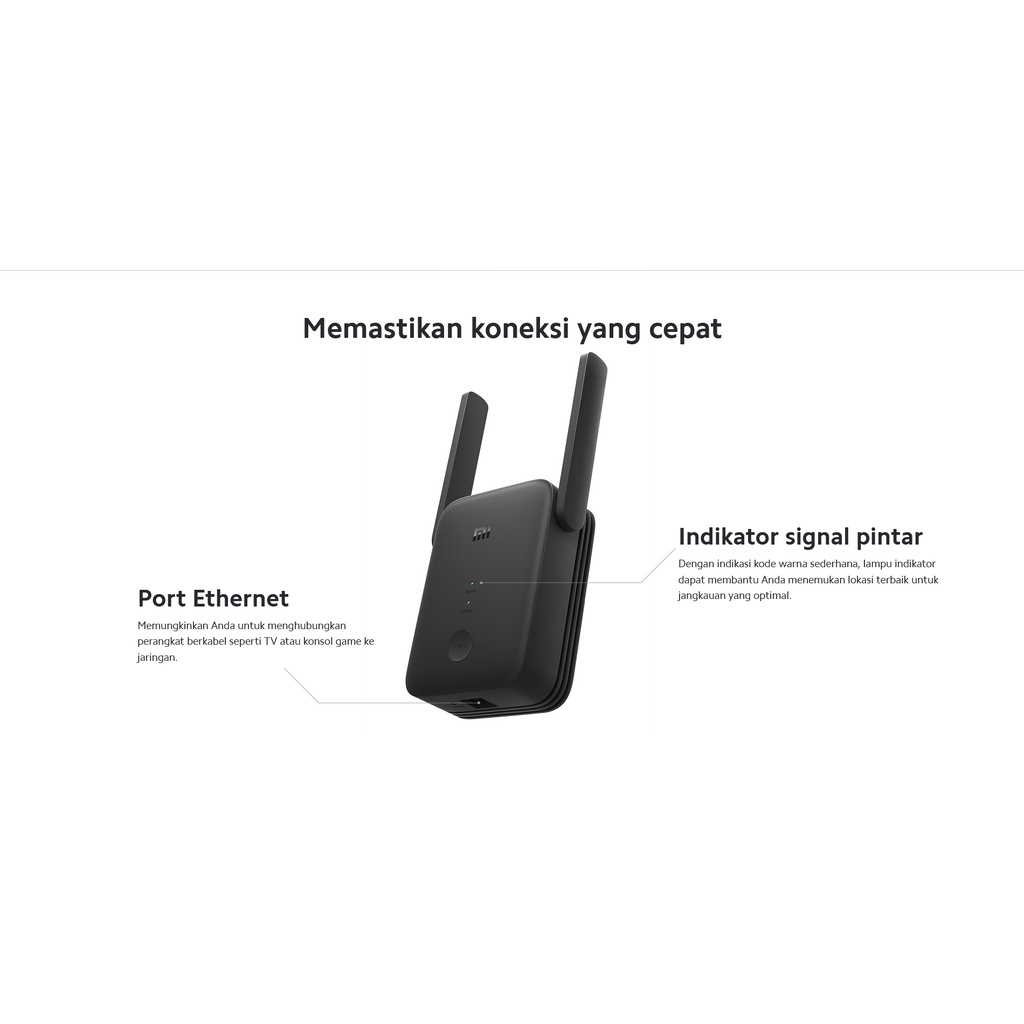 Mi WiFi Range Extender AC1200 Resmi - Penguat Sinyal 1200Mbps Xiaomi