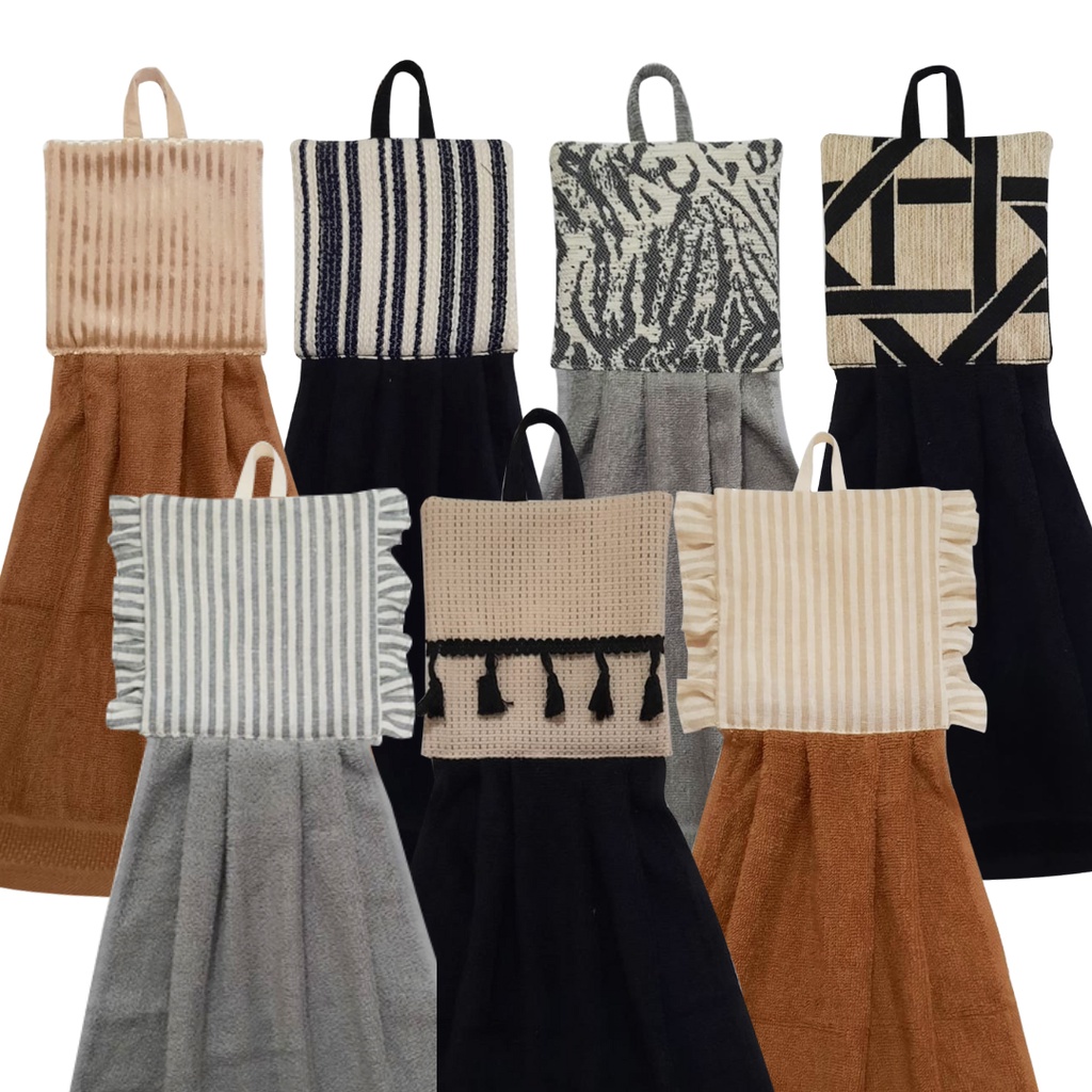 Premium (Mount) Lap Tangan / Hand Towel Kutsurogi Motif Giza, Isla, Monochrome, Nami, Zebra, Zen