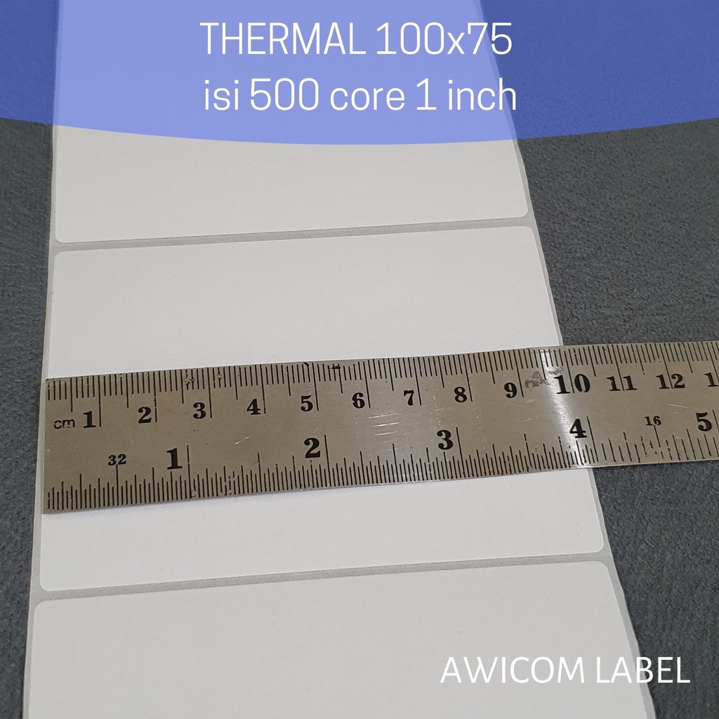 

HJK Label Barcode Direct Thermal 100x75 mm 100 x 75 core 1 inch isi 500