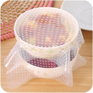 Silikon Penutup Makanan Mangkok Stretchable Food Wrap 4pcs