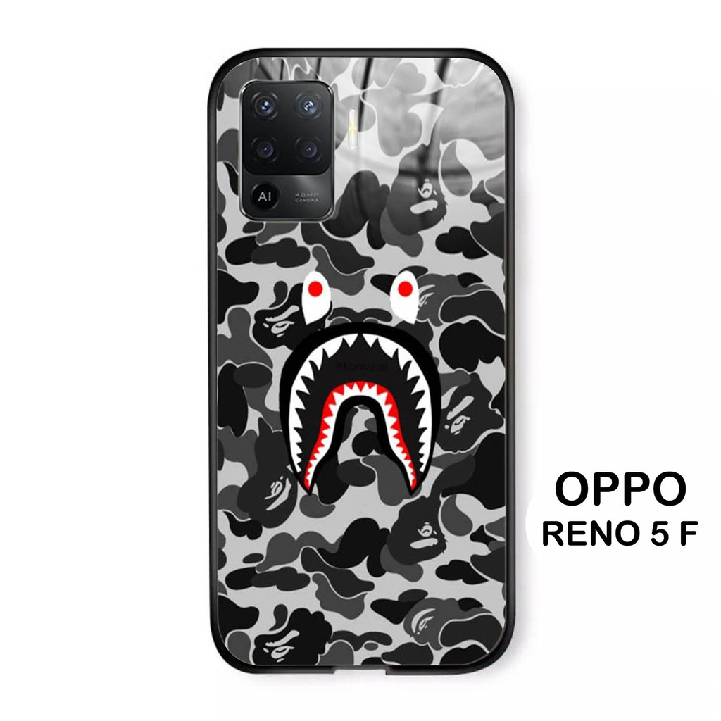 [S43] Softcase glass kaca OPPO RENO 5F (SoftCase Glass Kaca)  OPPO RENO 5F (Casing Hanphone)