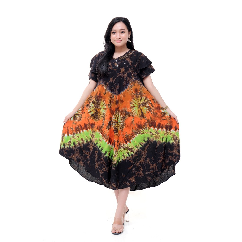 HOMMEY DRESS DASTER  PAYUNG PELANGI  JUMPUTAN SARI AYU J04 