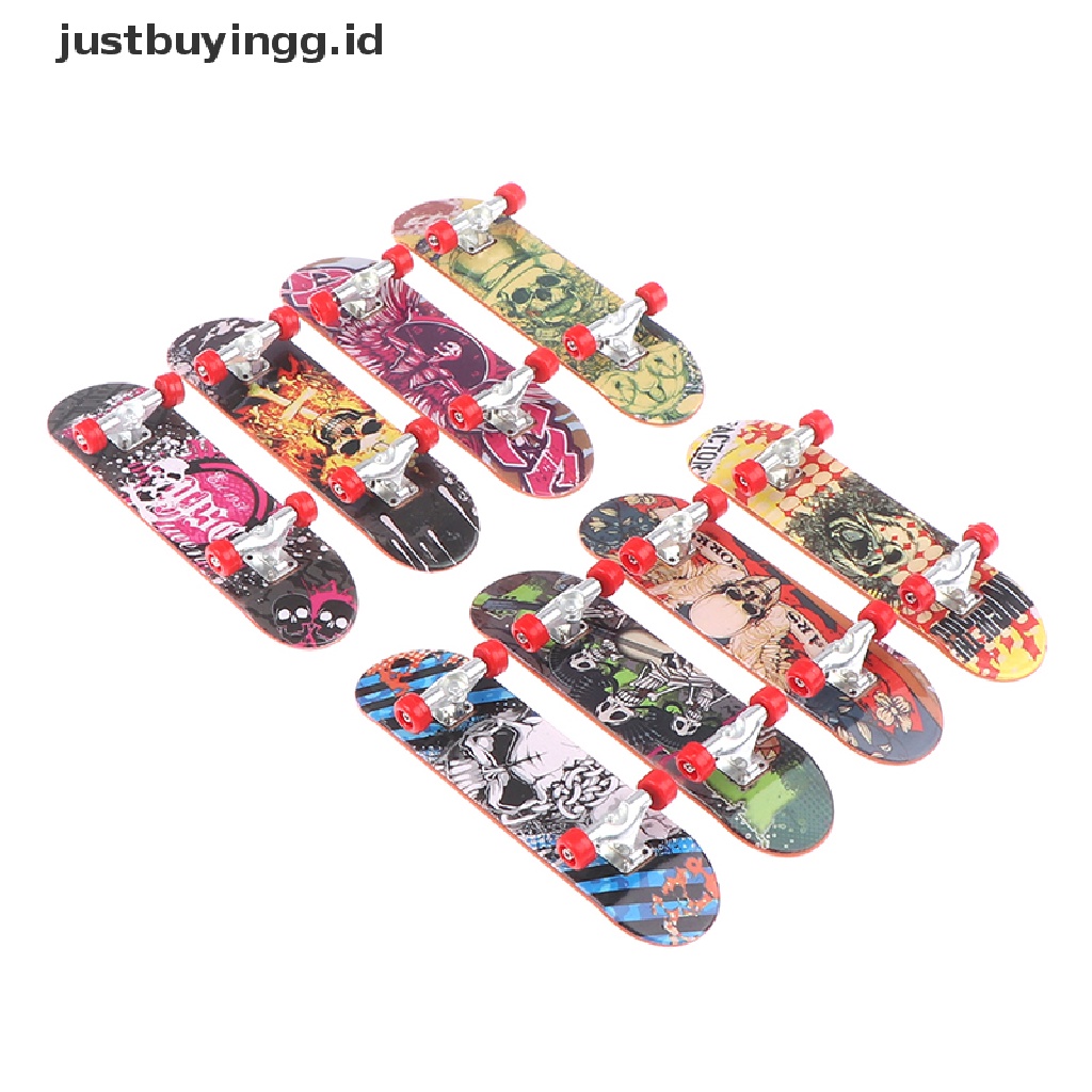 [justbuyingg.id] Fingerboard Mini Finger Skateboard Plastic Finger Skate Scooter Skateboard Toy ID