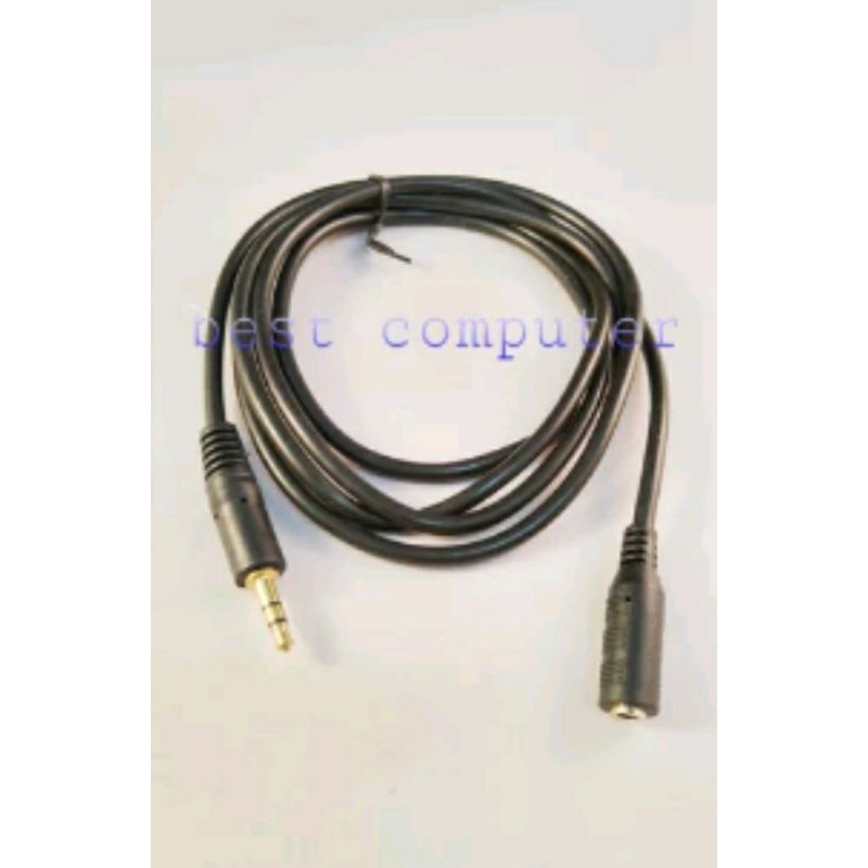 KABEL AUDIO JACK 3.5 MALE TO 3.5 FEMALE EXTENTION 1.5 M