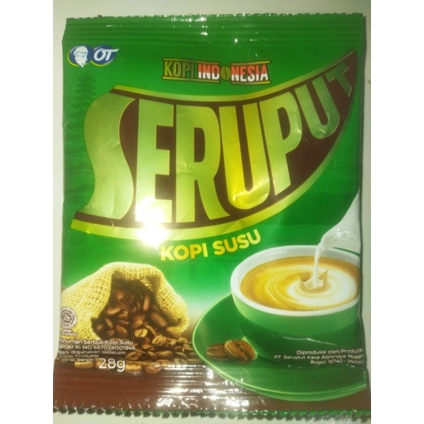 Seruput kopi susu bubuk instant sachet