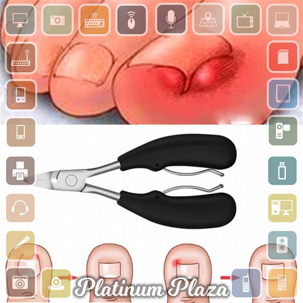 Tegoni Gunting Kuku Jempol Kaki Anti Cantengan Toe Nail Clipper - MZ-020 - Black`2P9XQV-