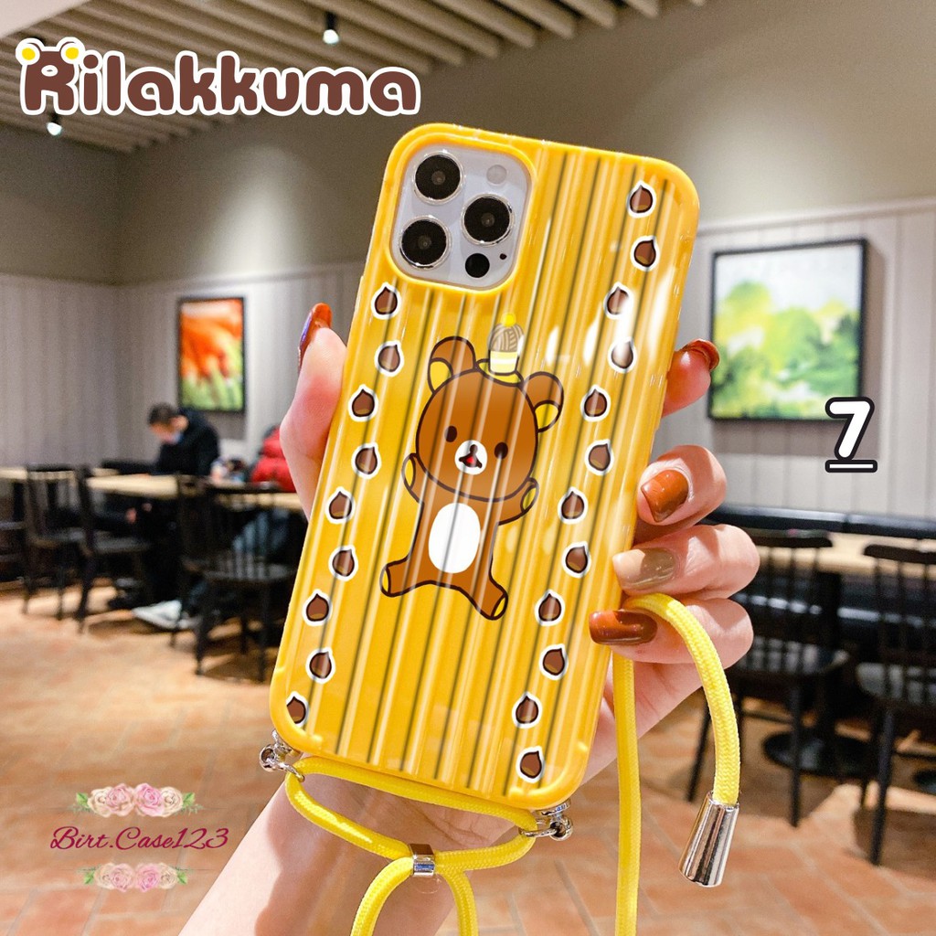 SOFTCASE KOPER SLINGCASE LANYARD RILAKKUMA OPPO VIVO XIAOMI SAMSUNG REALME IPHONE ALL TYPE BC5743