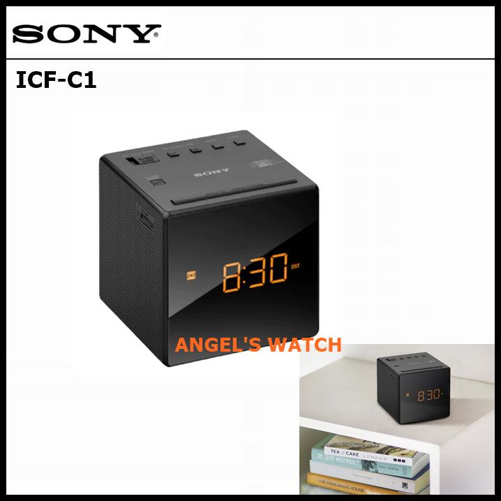 Radio Fm/Am Clock Digital Alarm Sony Icf-C1 Boomboxes Radio Player