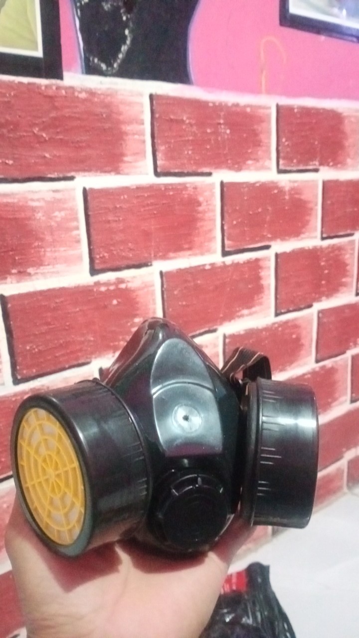 Masker Obat Double Np 306 / Tabung Ganda / Chemical Respirator