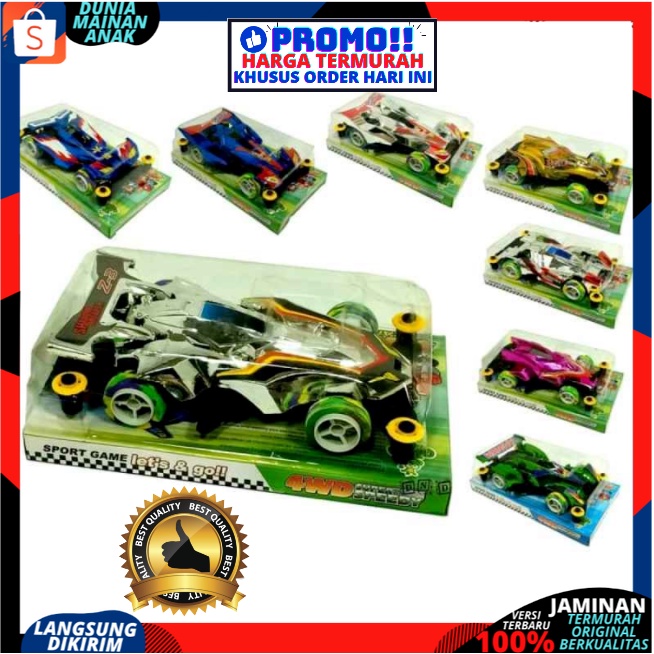 Tamiya Mini 4WD Super Speedy Car Racer -  Mainan Anak Mobil Balap New