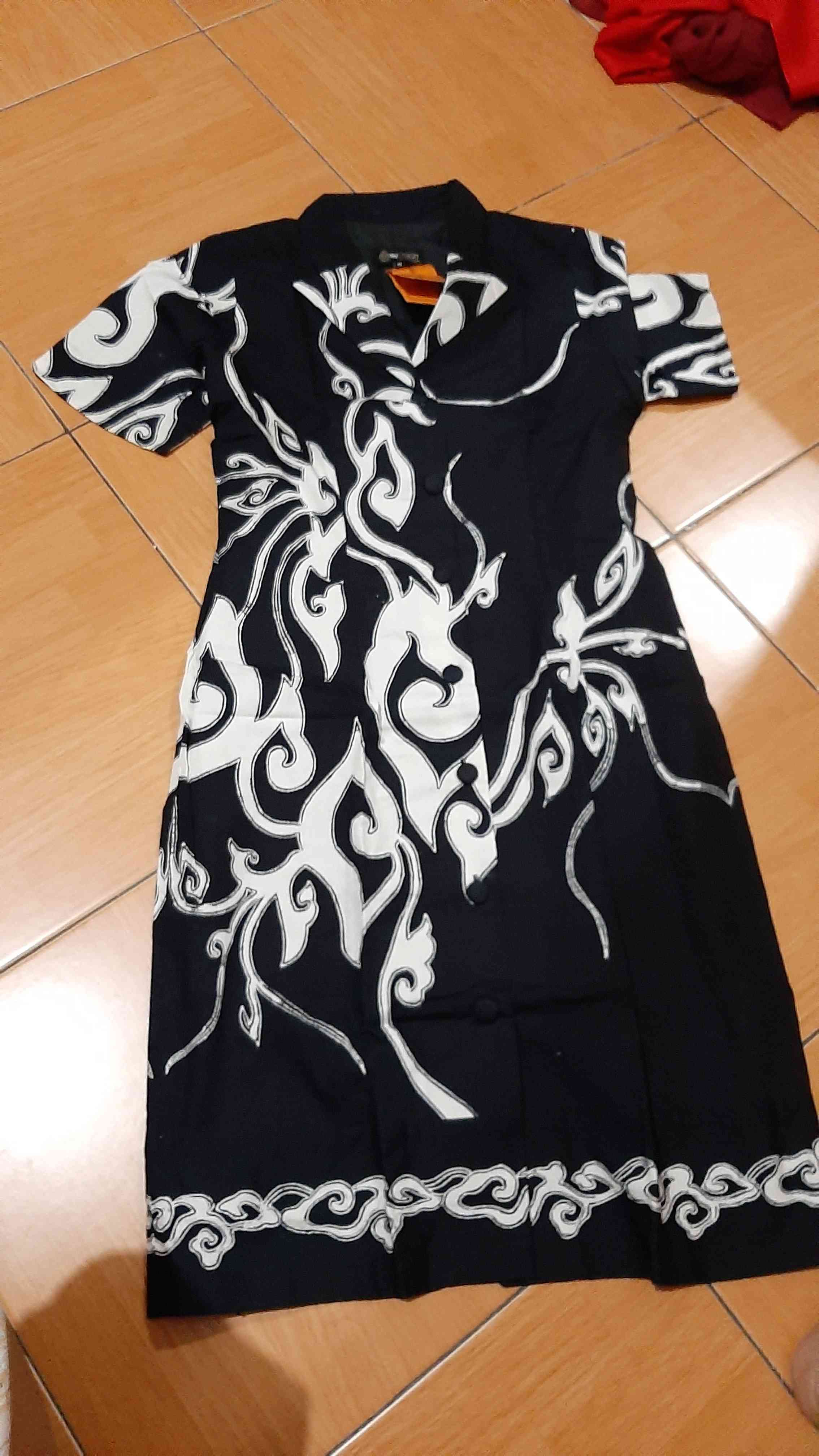 Batik Semar Rd Peaked Lapel - Pi Tl Pk Hp 8a - Hitam Putih