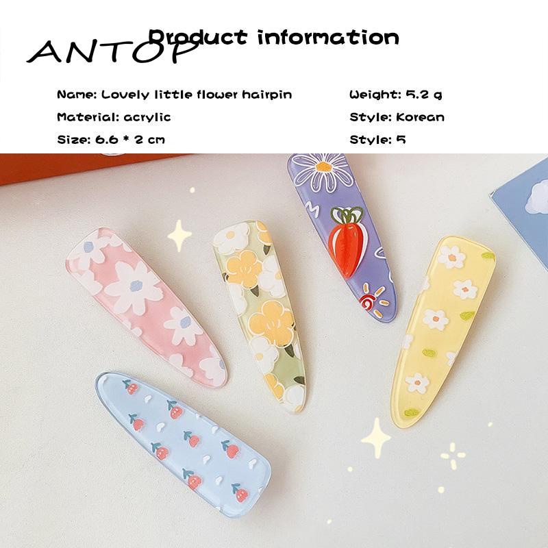 Jepit Rambut Motif Bunga Untuk Wanita