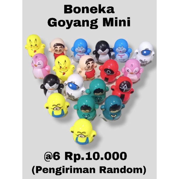 Mainan boneka Goyang mini | Boneka Goyang | Doraemon | spiderman | avenger
