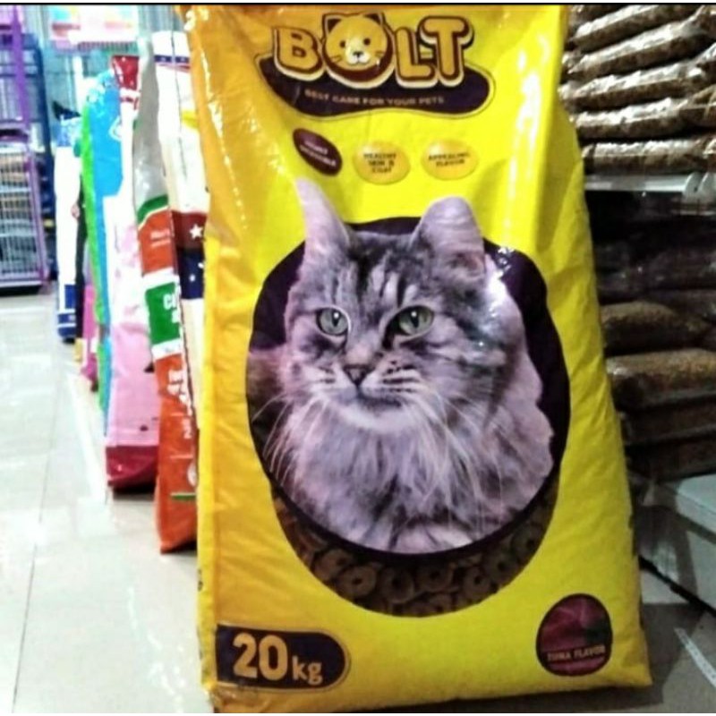 Makanan Kucing Murah Bolt Cat Tuna Donat 20 kg khusus Gojeg / grab