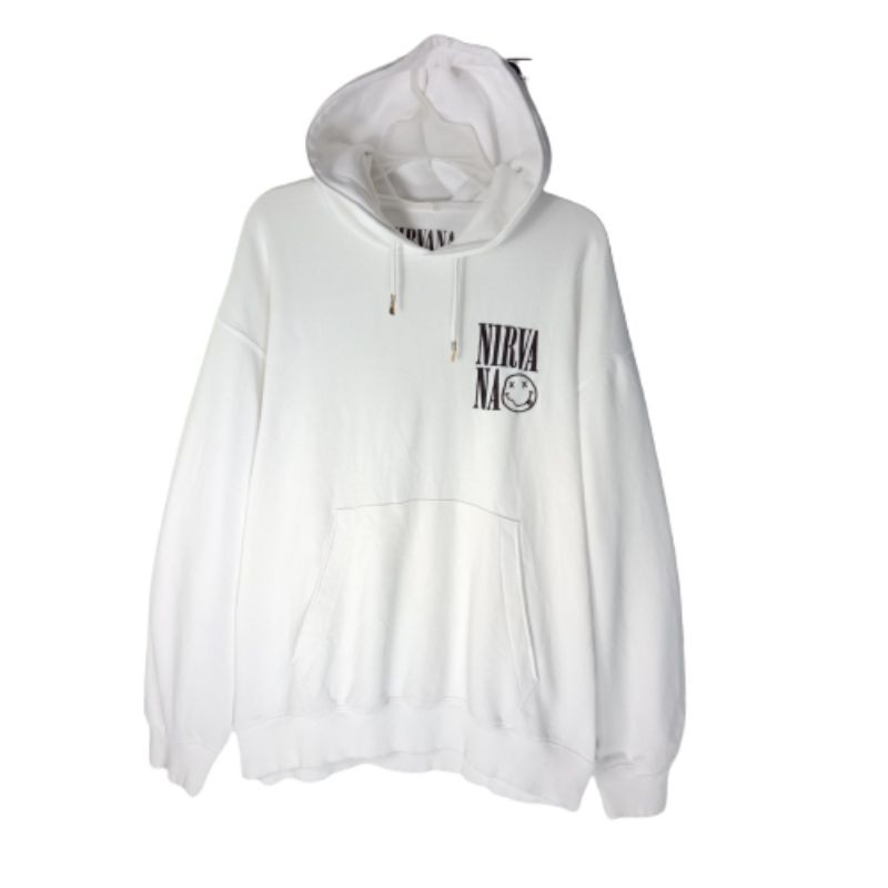 Nirvana x GU. Hoodie second. second branded. bekas berkualitas. Nirvana. pakaian second.