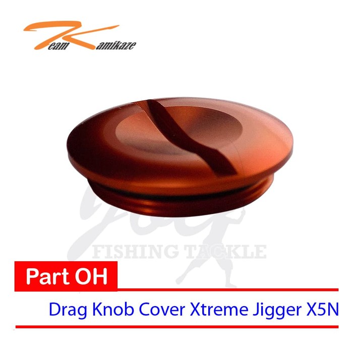 Part Xtreme Jigger X5N Drag Knob Cover   Team Kamikaze OH Reel JF